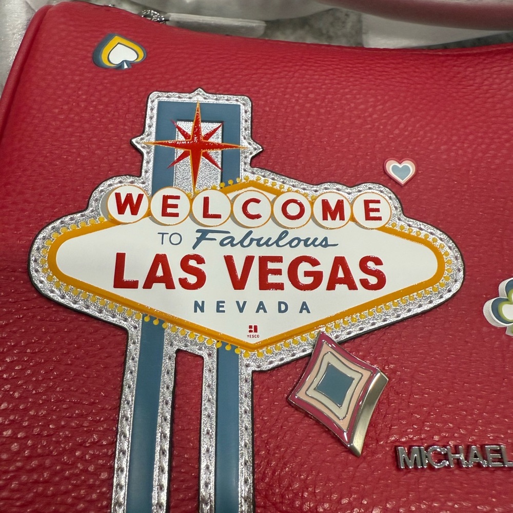Michael Kors Red Las Vegas Crossbody Bag - Picture 3 of 9